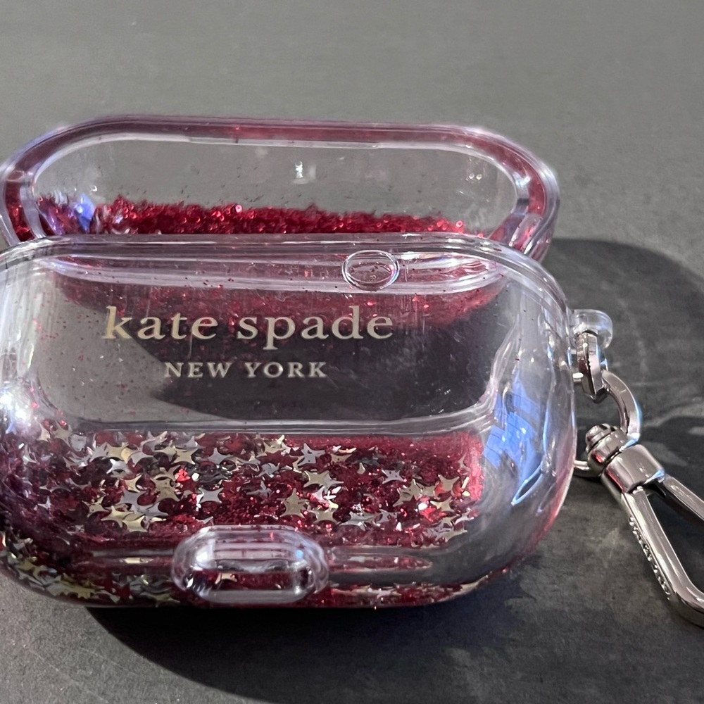 Kate Spade Glittery Red AirPods Case